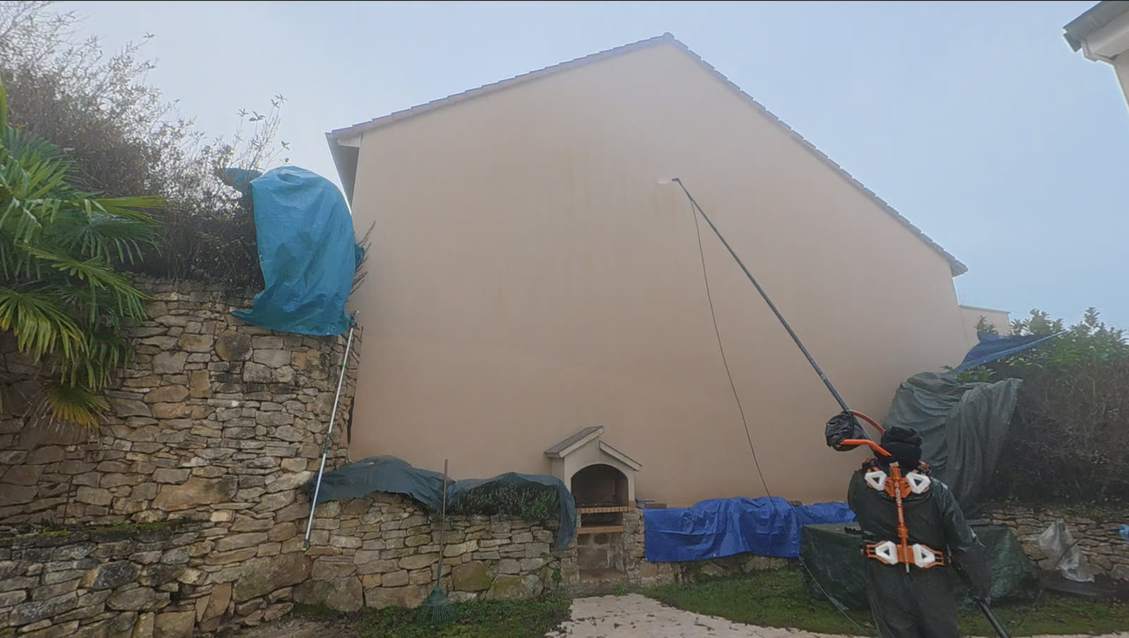 Nettoyage de façade, Bouxières-aux-Dames (54) — après intervention